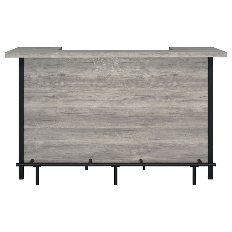 Bellemore Freestanding Home Bar Wine Cabinet Grey Driftwood