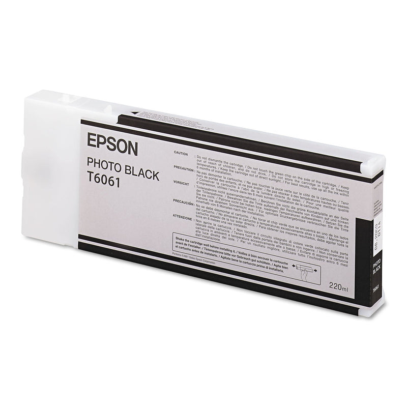 Epson T606100 (60) Ink, Photo Black