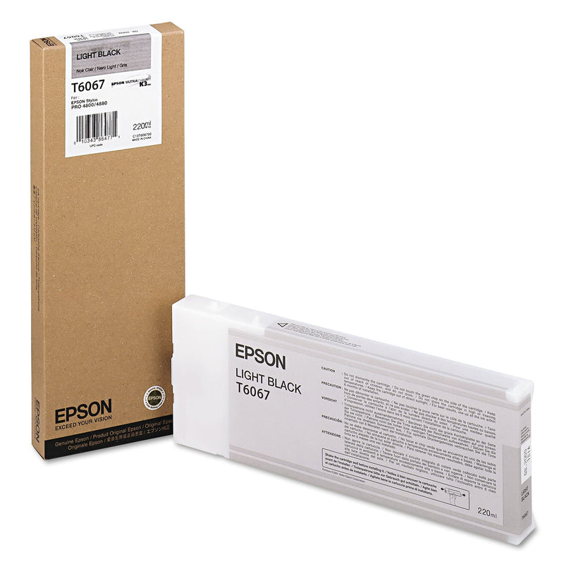 Epson T606700 (60) Ink, Light Black