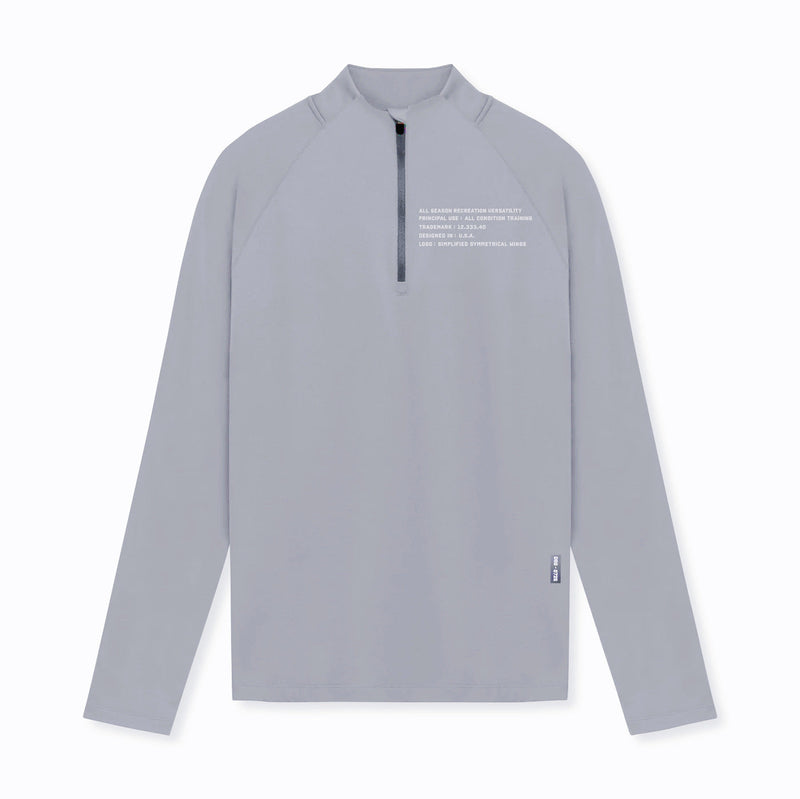Men's Small Turtleneck Slim-fit Half Zipper Training Long Sleeve T-shirt