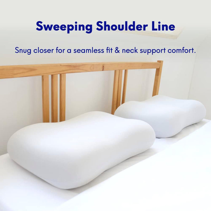 Soap Memory Foam Pillow – Ergonomic Ice Silk Cover for Side & Back Sleepers