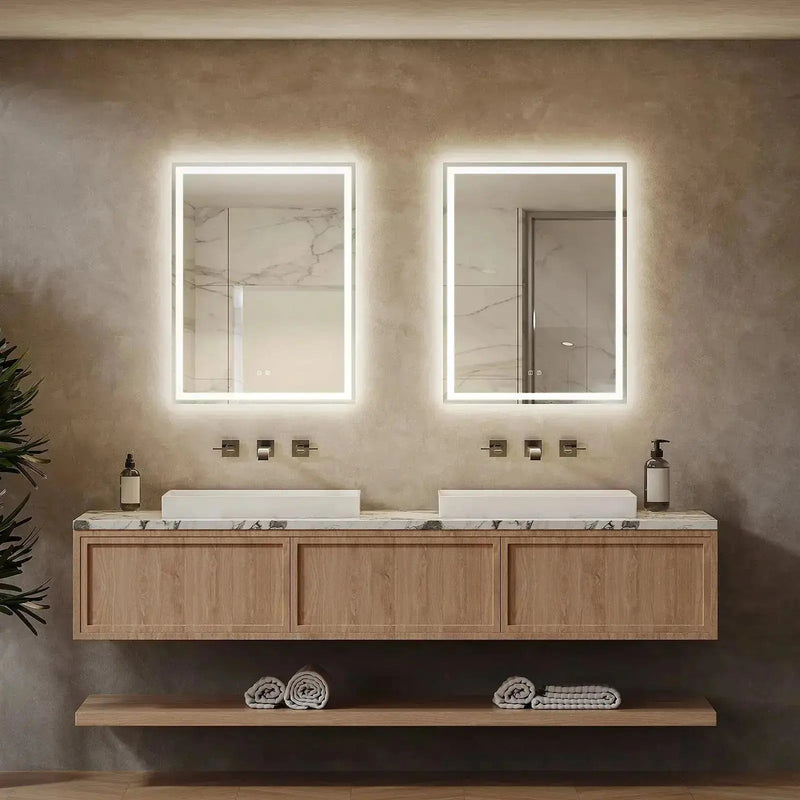 Compact Center Glow LED Bathroom Mirror