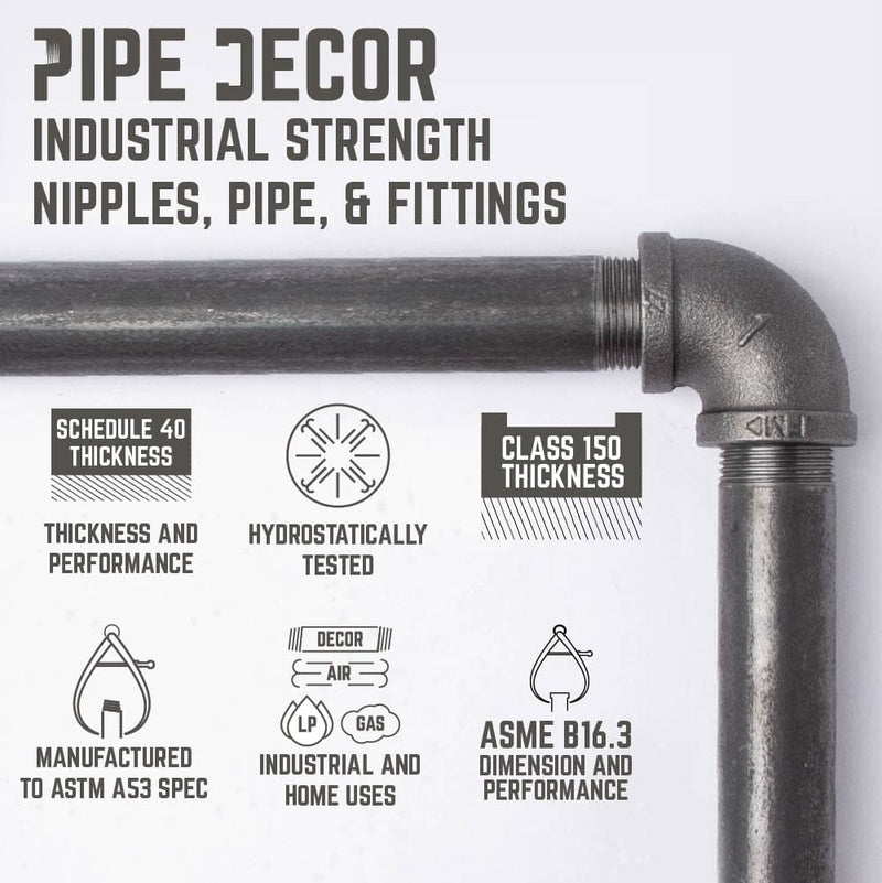 26.75 in. Freestanding Toilet Paper Holder By PIPE DECOR