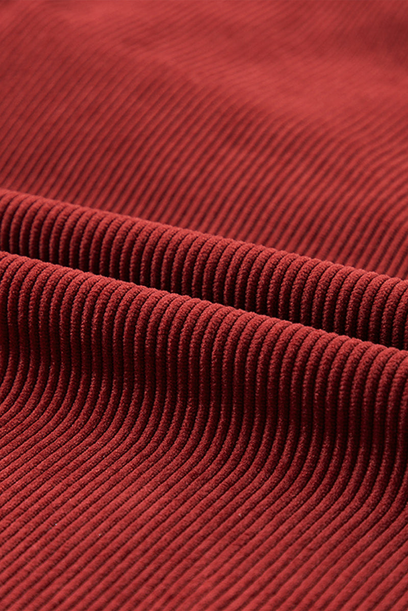 Araceli Ribbed Corduroy Oversized Sweatshirt