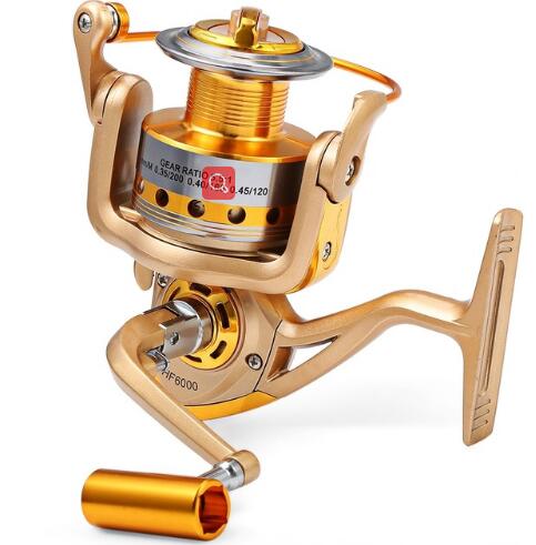 YUMOSHI HF 1000 - 7000 Fishing Reel Metal Spool Spinning Fishing Reels Folding Arm 10-Ball Bearing 5.5 : 1 Fly