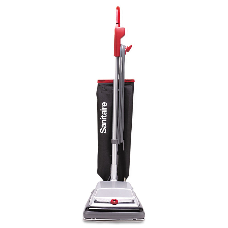 Sanitaire TRADITION QuietClean Upright Vacuum SC889A, 12" Cleaning Path, Gray/Red/Black
