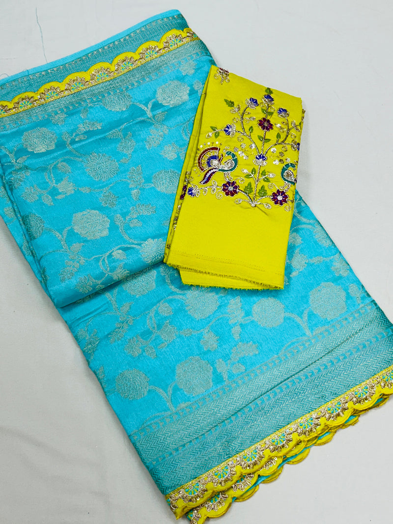 Party wear silk saree