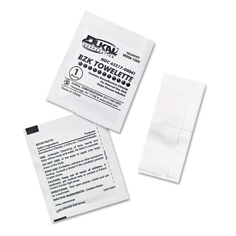 First Aid Only SmartCompliance Antiseptic Cleansing Wipes, 10/Box