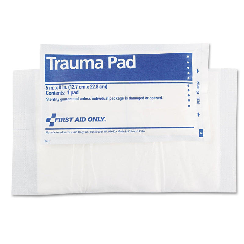 First Aid Only SmartCompliance Trauma Pad, Sterile, 5 x 9