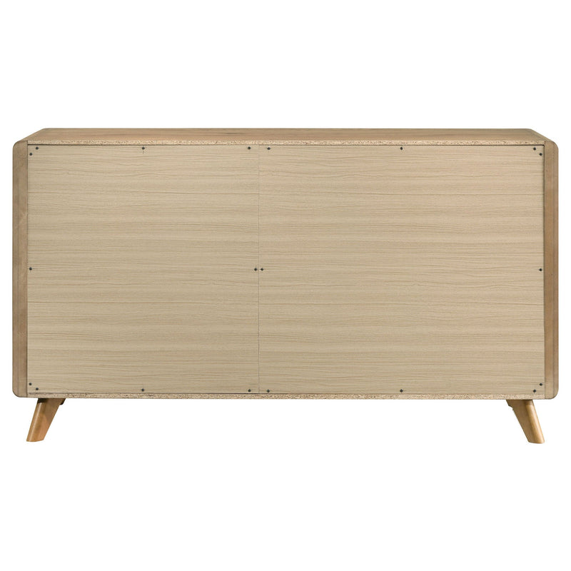 Bennett 6-drawer Bedroom Dresser Cabinet Light Oak