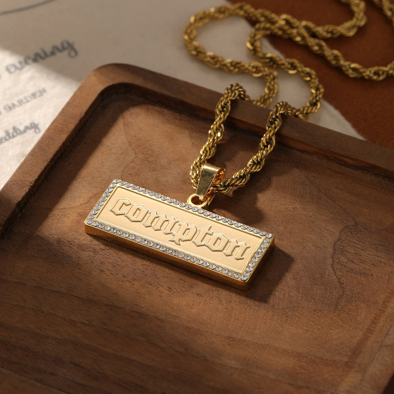 Iced Legacy Name Pendant