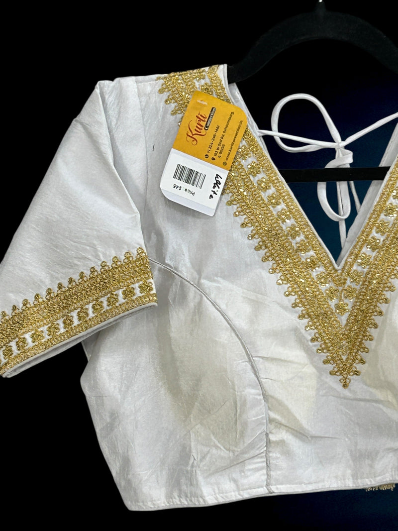 Silk blouse : back hook blouse