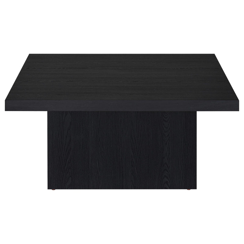 Devar Square Engineered Wood Cocktail Coffee Table Black