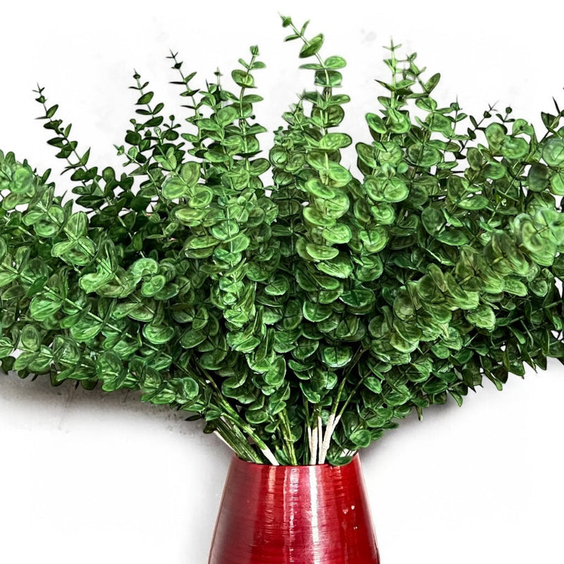 Fake Eucalyptus Stems - Artificial Greenery Leaves For Decor