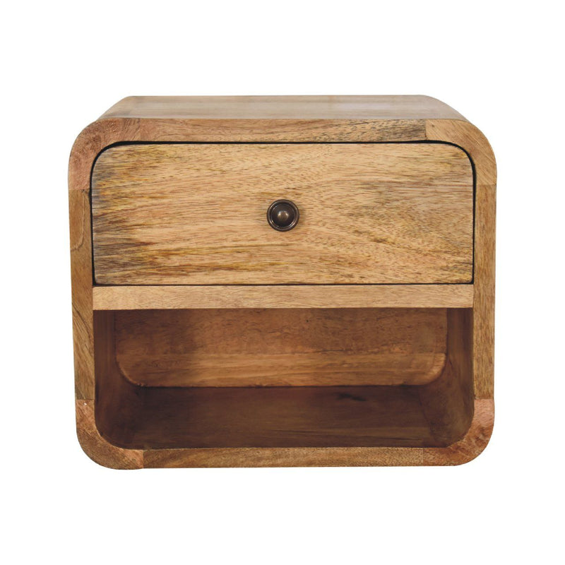 Mini Floating Open Bedside - Oak
