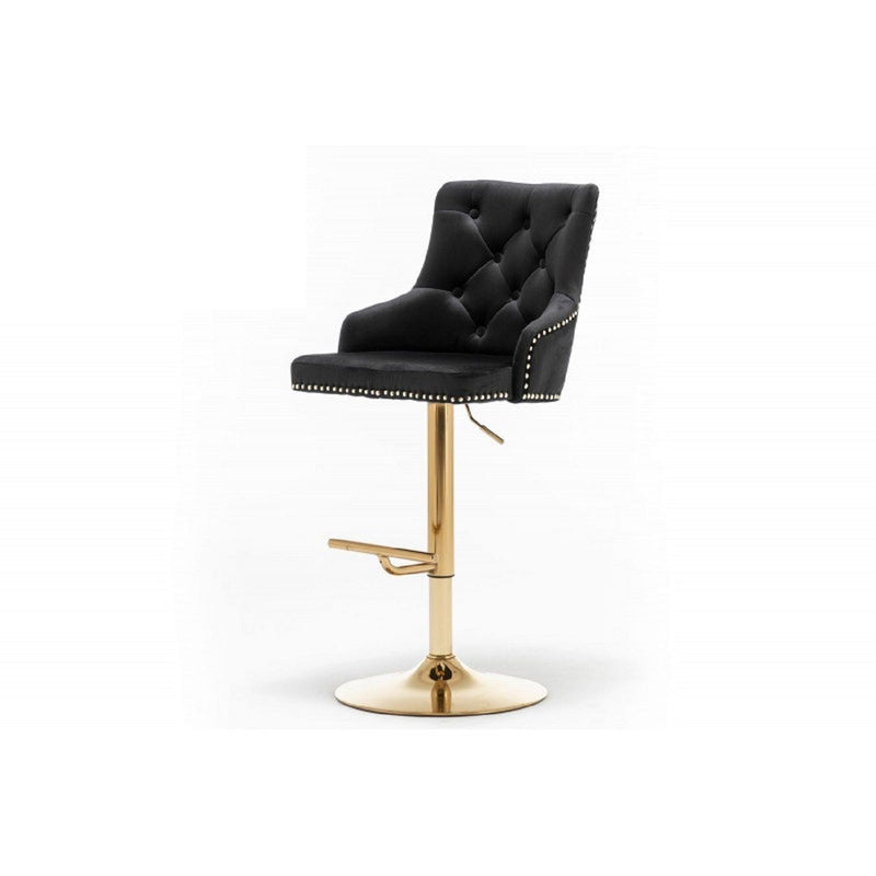 Adjustable Swivel Bar Stool With Nailhead Trim (Set of 2)