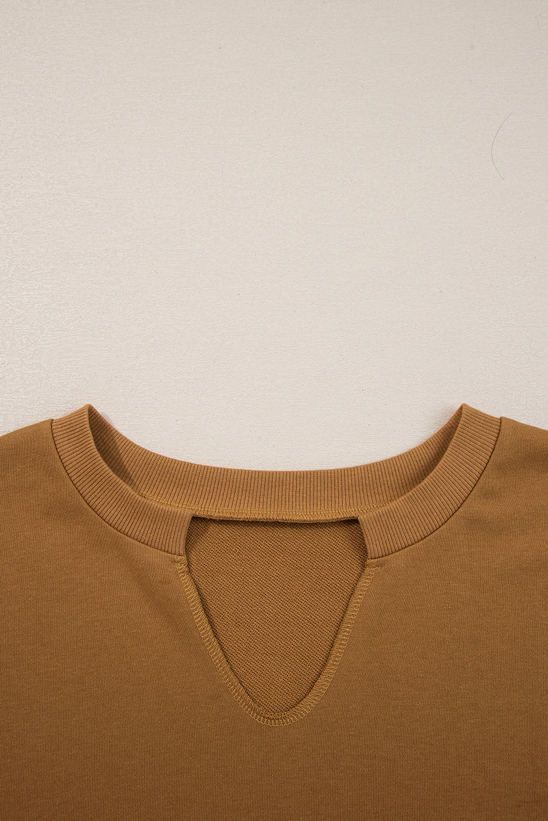 Isabella High Low Patchwork Sweatshirt