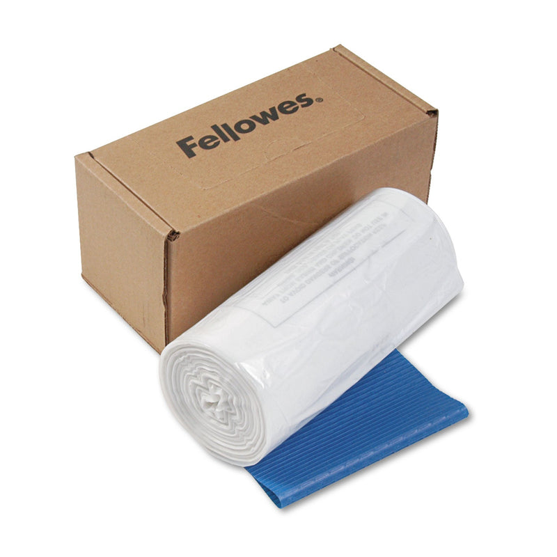 Fellowes Shredder Waste Bags, 14-20 gal Capacity, 50/Carton
