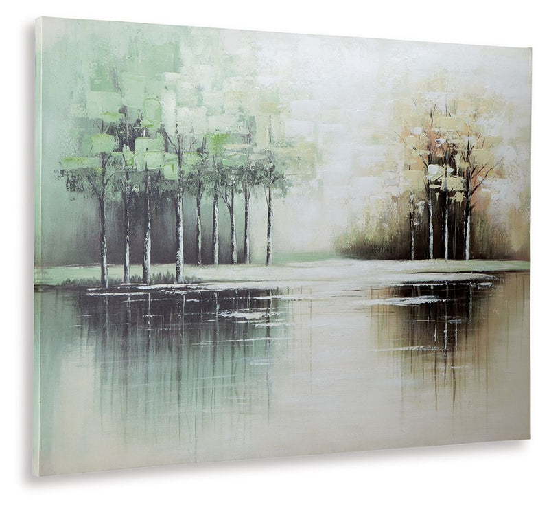 Garlenridge - Wall Art - Green / Tan / White