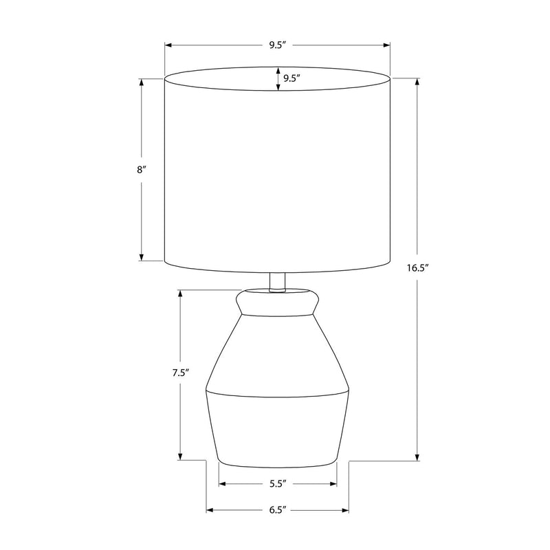 Lighting, Table Lamp Modern - Cream