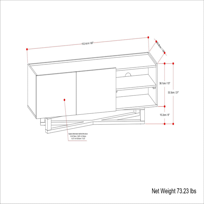 Harrow - TV Media Stand - Natural