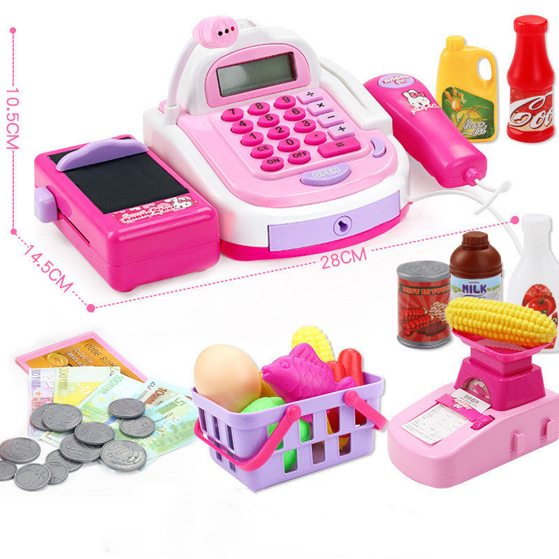 Simulation supermarket cash register set
