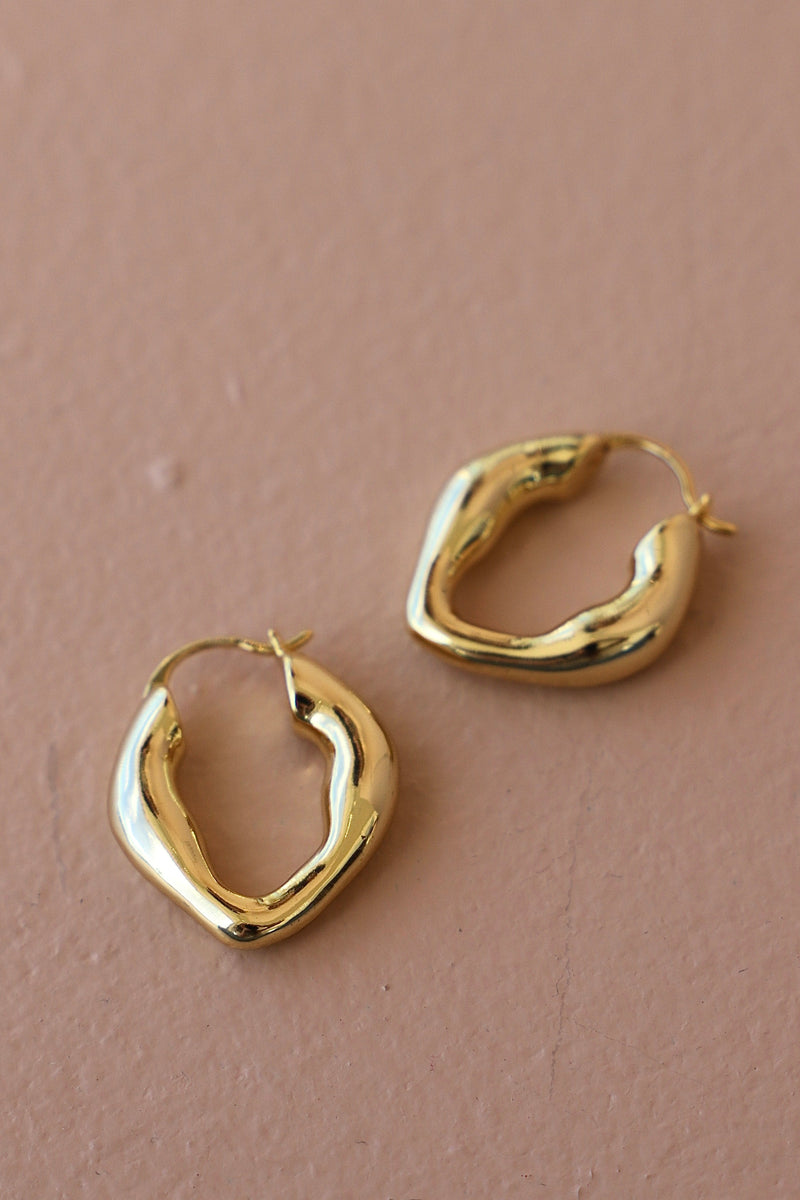 ORGANIC GOLD HOOPS