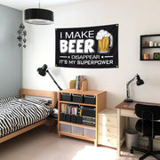 I MAKE BEER Funny Flags for Room 3X5 Feet College Dorm Room Decor Man Cave Frat Wall Indoor Outdoor Flag.