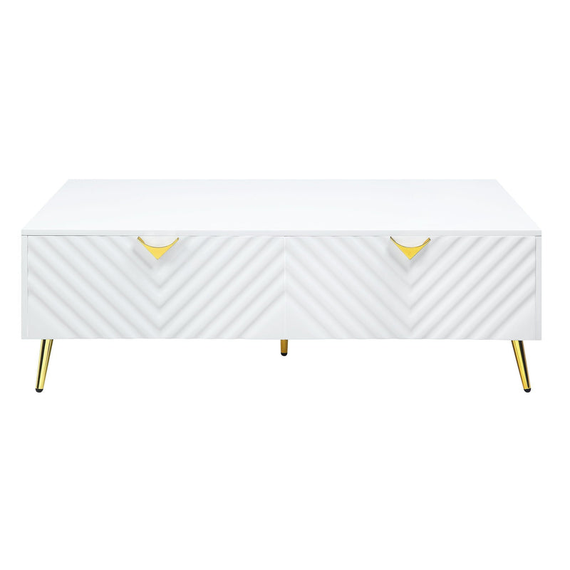 Gaines - High Gloss Coffee Table - White