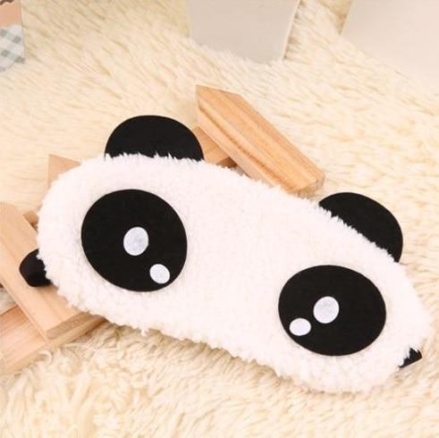 Cute Panda Sleeping Face Eye Mask: Blindfold Eyeshade Travel Sleep Aid