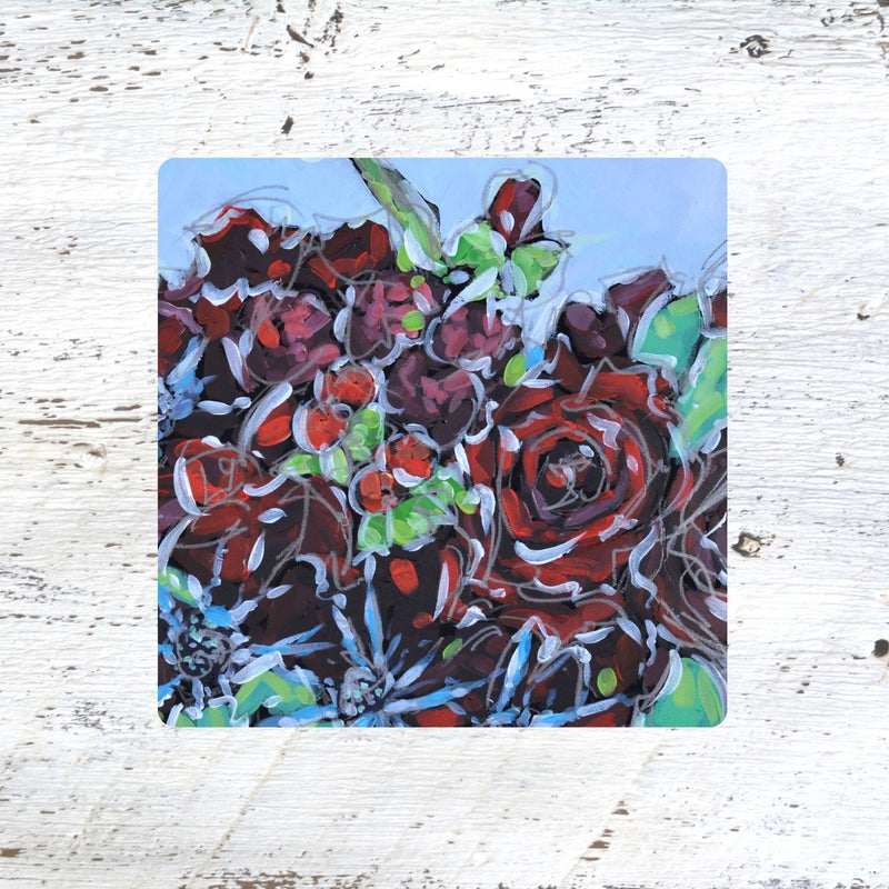 Coaster/ Trivet/ Magnet: Holiday Bloom - Flowers 3