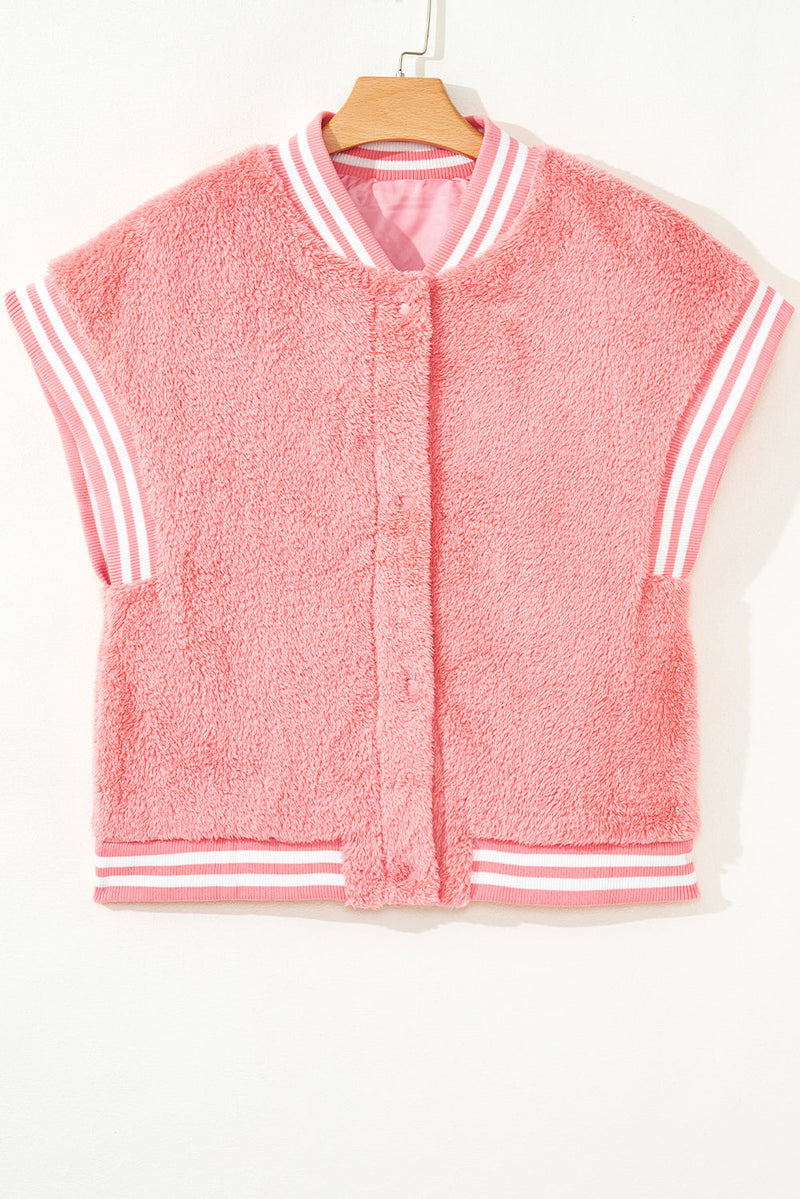 Mila Patchwork Winter Plush Vest