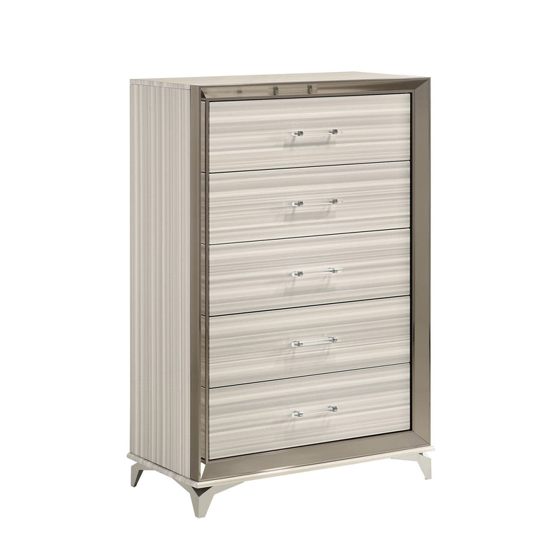 Star - 5 Pieces Bedroom Set Modern Design With LED