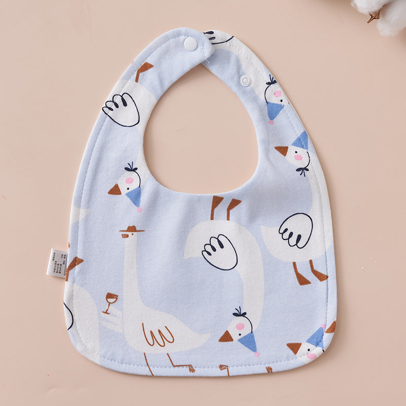 Babys Pure Cotton U-shaped Bib Waterproof Baby Bib