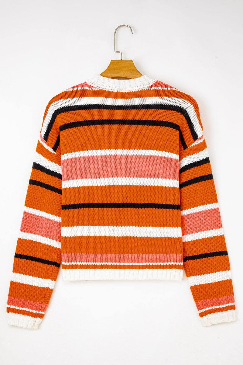 Mirissa Shoulder Cropped Pullover Sweater