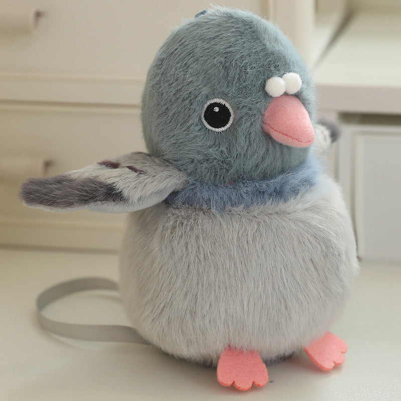 Cartoon Parrot Plush Toy Pendant For Girls Bags And Keychains