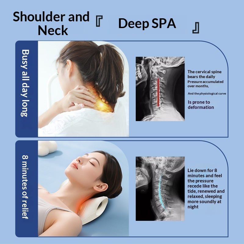 Cervical Neck Relaxer Pillow – Foam Traction Support for Neck Pain & Tension Relief