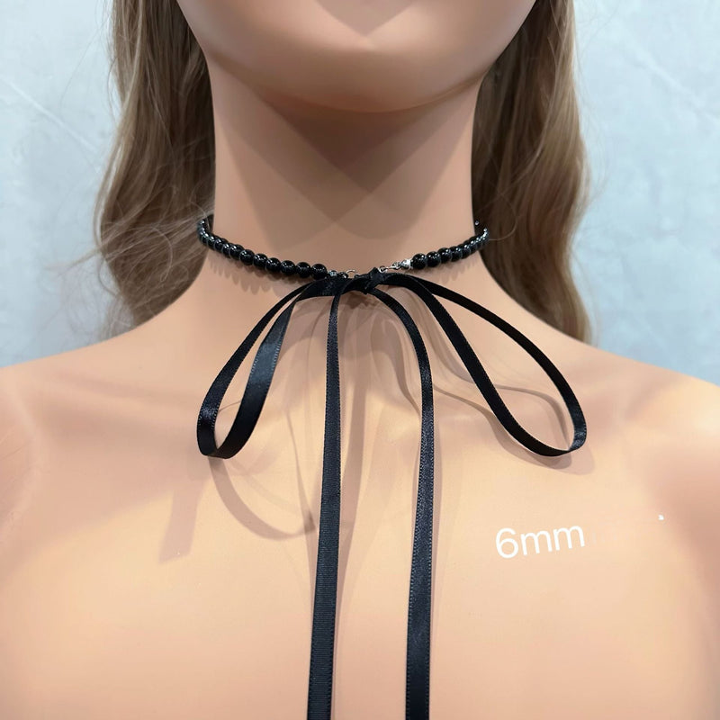 Elegant White Imitation Pearl Choker Necklace Women