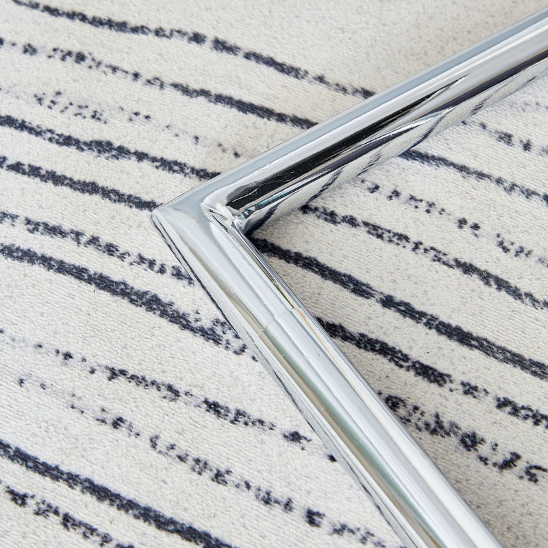 Modern Dining Chairs With Padded Seat, Metal Legs