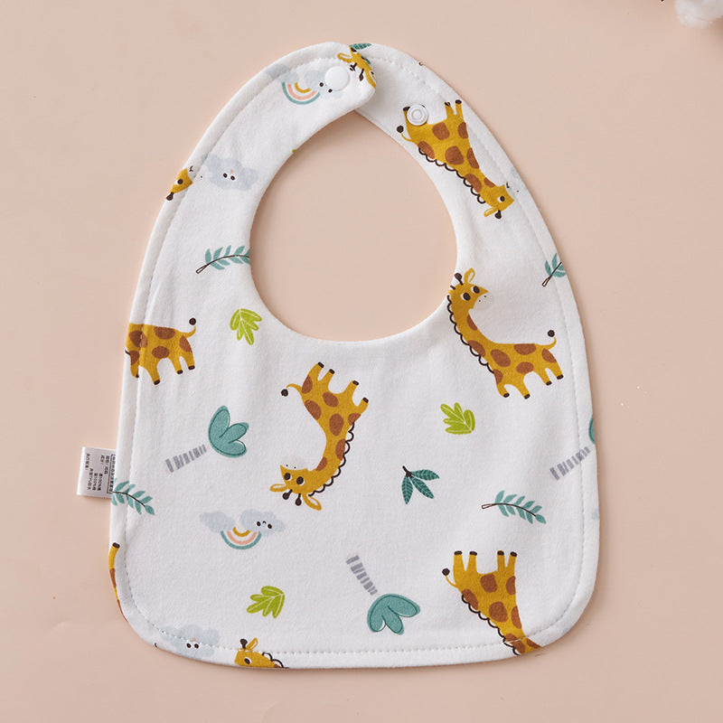 Babys Pure Cotton U-shaped Bib Waterproof Baby Bib