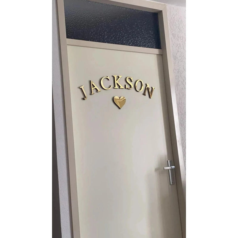 3D Acrylic Letter Wall Decor Stickers 26-Pack