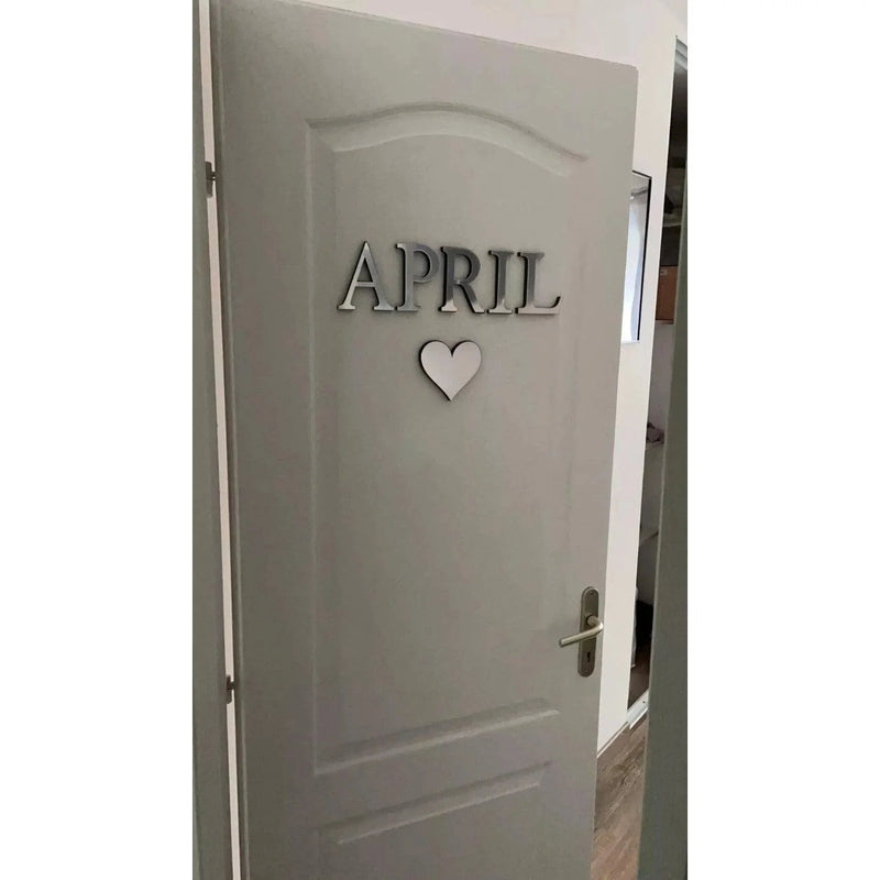 3D Acrylic Letter Wall Decor Stickers 26-Pack