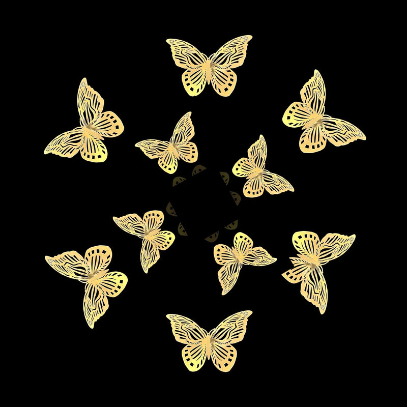 3D Butterfly Craft Wall Decor Stickers 12-Pack