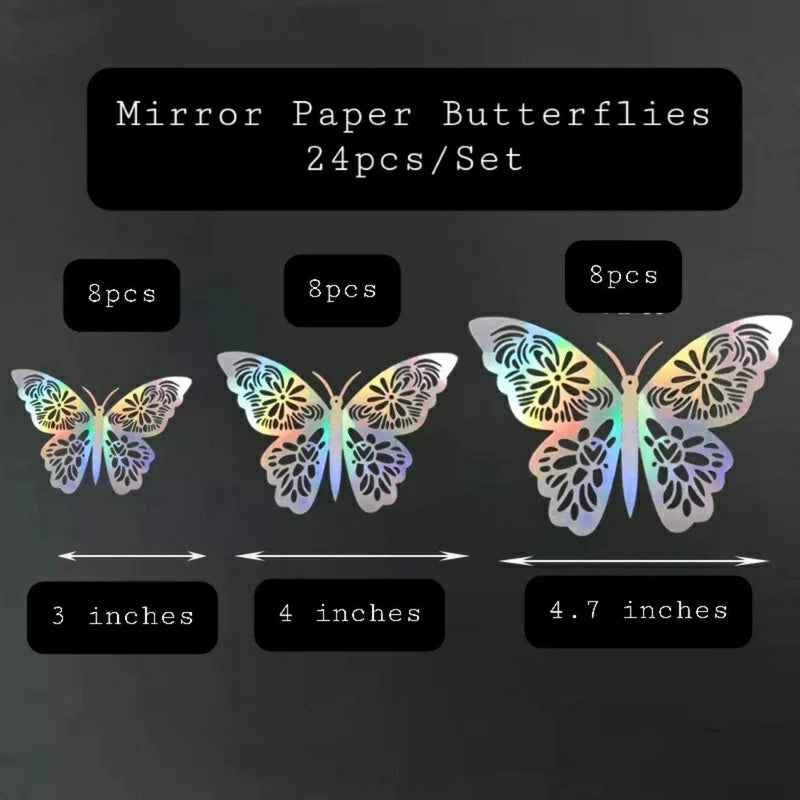 3D Craft Butterflies Kids Wall Decor 12-Pack