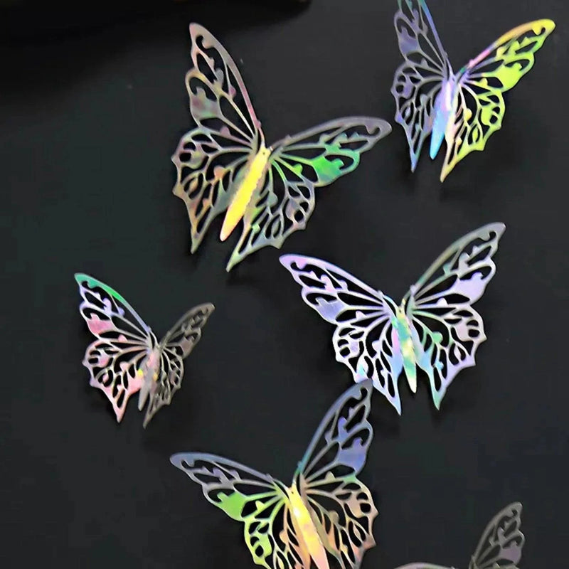 3D Craft Butterflies Kids Wall Decor 12-Pack
