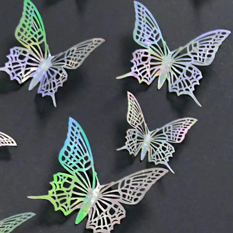 3D Craft Butterflies Kids Wall Decor 12-Pack