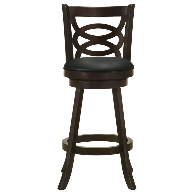 Calecita Wood Swivel Bar Chair Cappuccino (Set of 2)