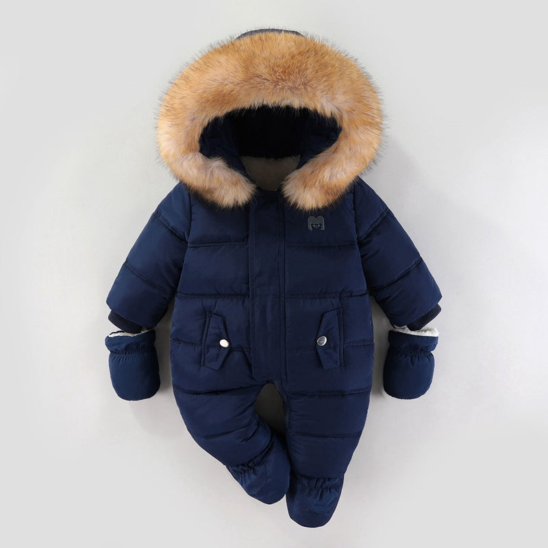 Jumpsuit Fleece-lined Quilted Cotton-padded Clothes