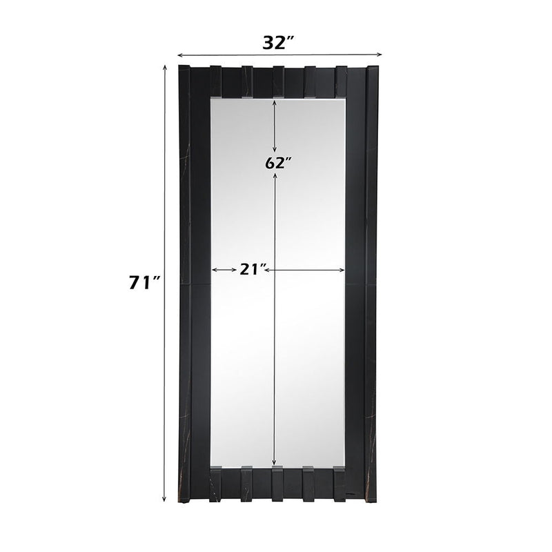 Dara - Floor Mirror - Black