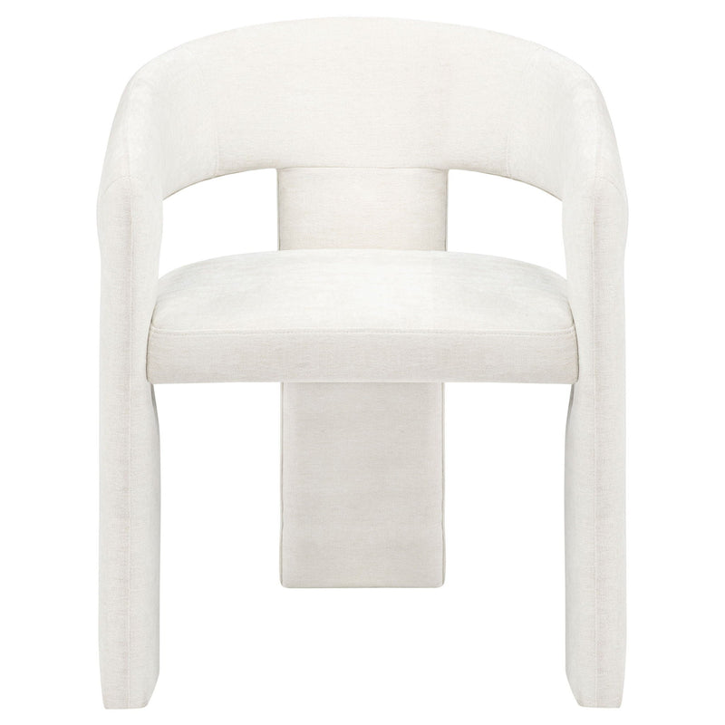 Carlow Upholstered Dining Arm Chair White (Set of 2)